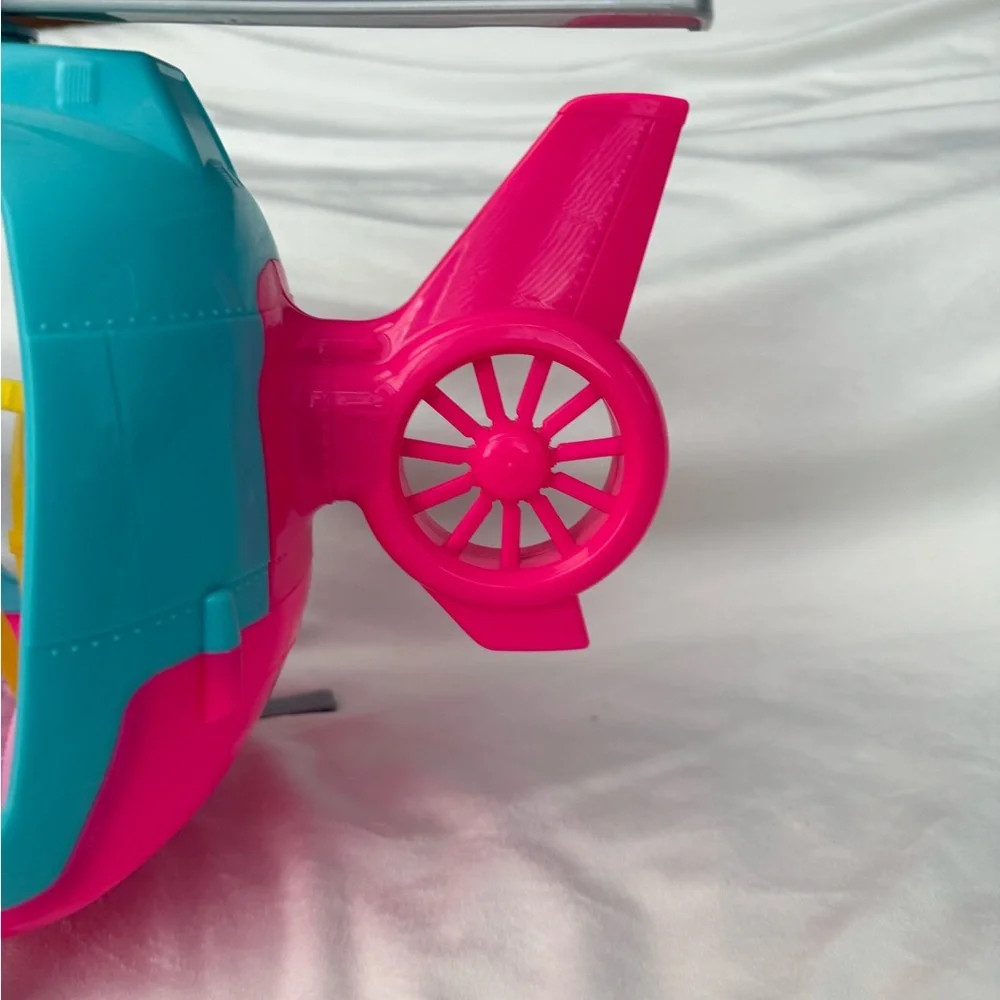 Mattel Pink and Blue Helicopter Vehicle Toy